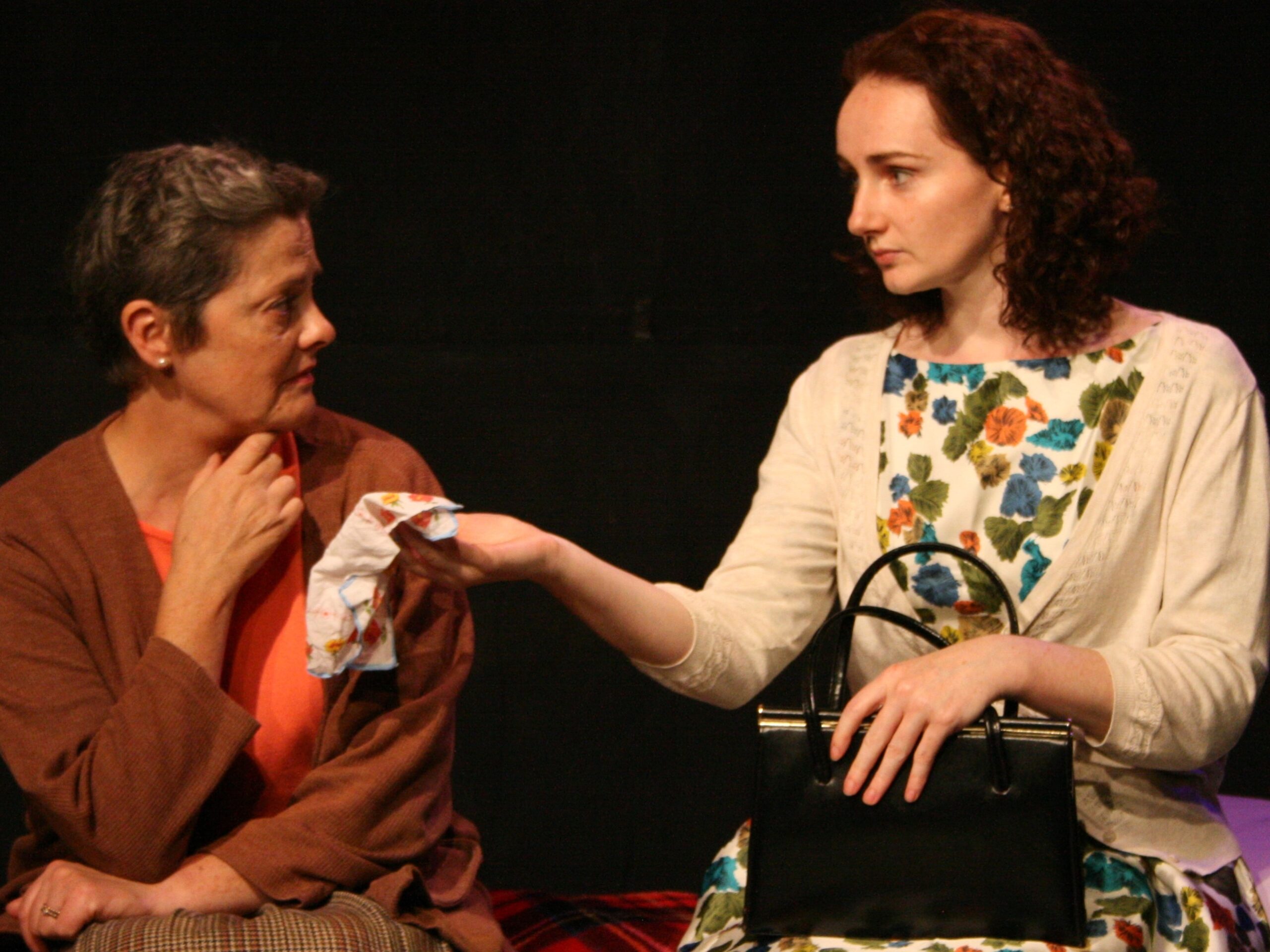 Sorcha Brooks, Pamela Flanagan as Pegeen and Aileen in Body & Blood (c) Unclouded Moon Productions (web)