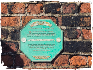 Clarence Dock plaque.