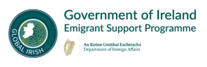 Givernment of Ireland's Department of Foreign Affairs Emigrant Support Programme logo.