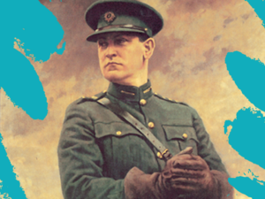Michael Collins in Irish Free State uniform.